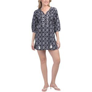 DEBBIE KATZ Varah Long Sleeve Tunic Swim Cover-up